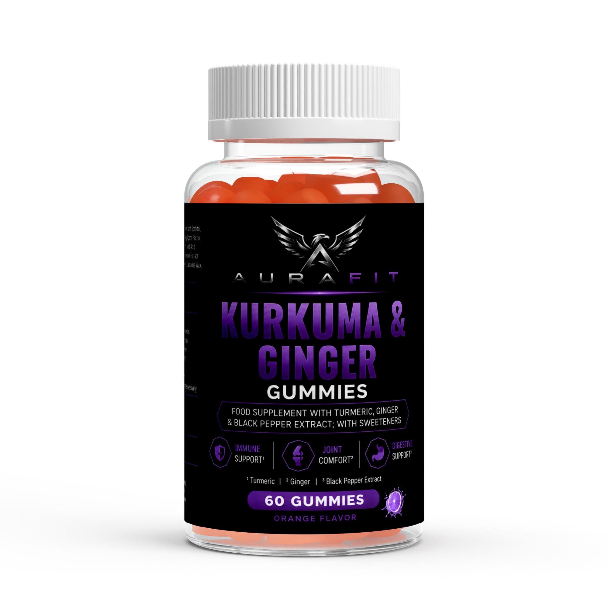 Turmeric + Ginger + Black Pepper Gummies - 60 pcs.