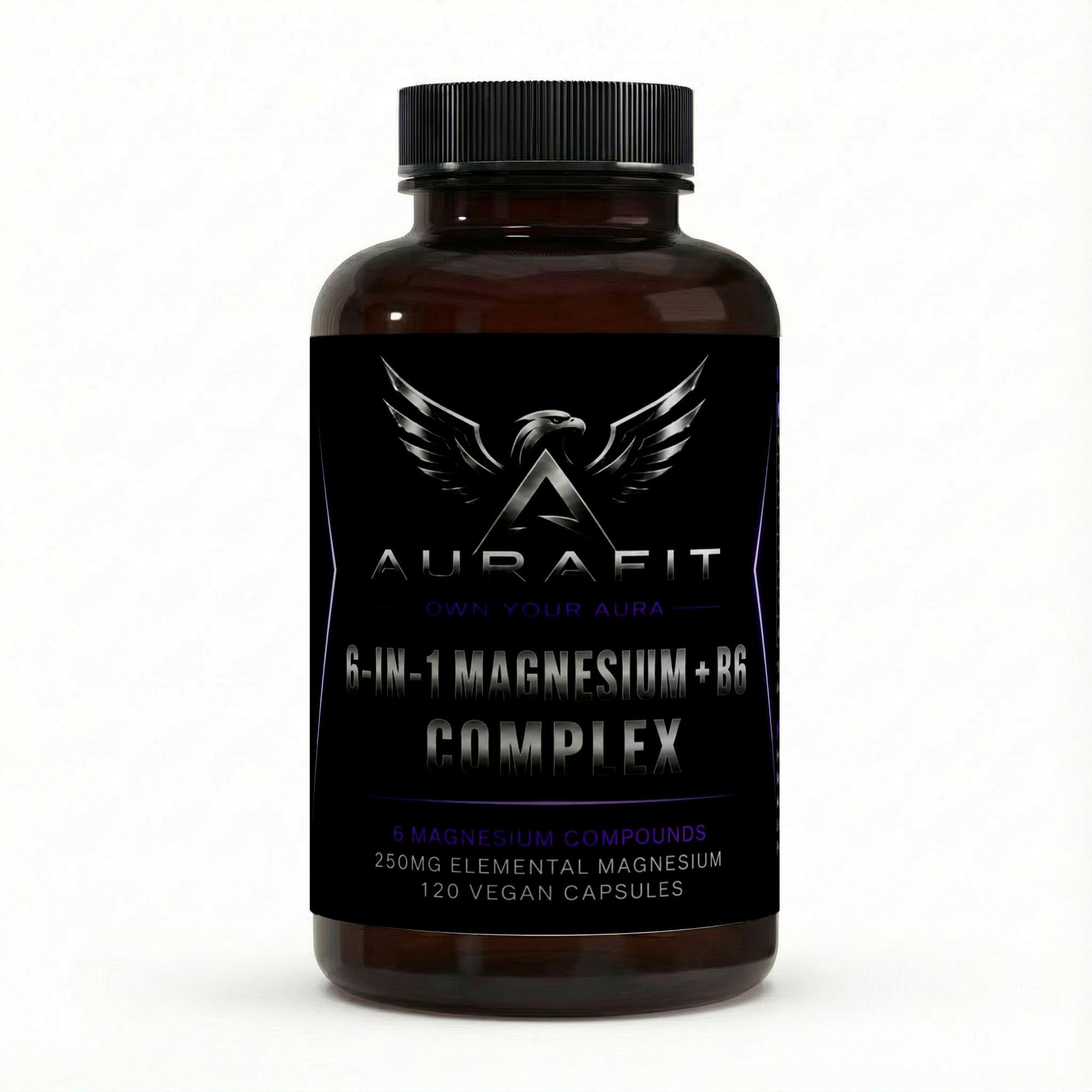 Magnesium 6x Complex + B6 - 120 vegan capsules
