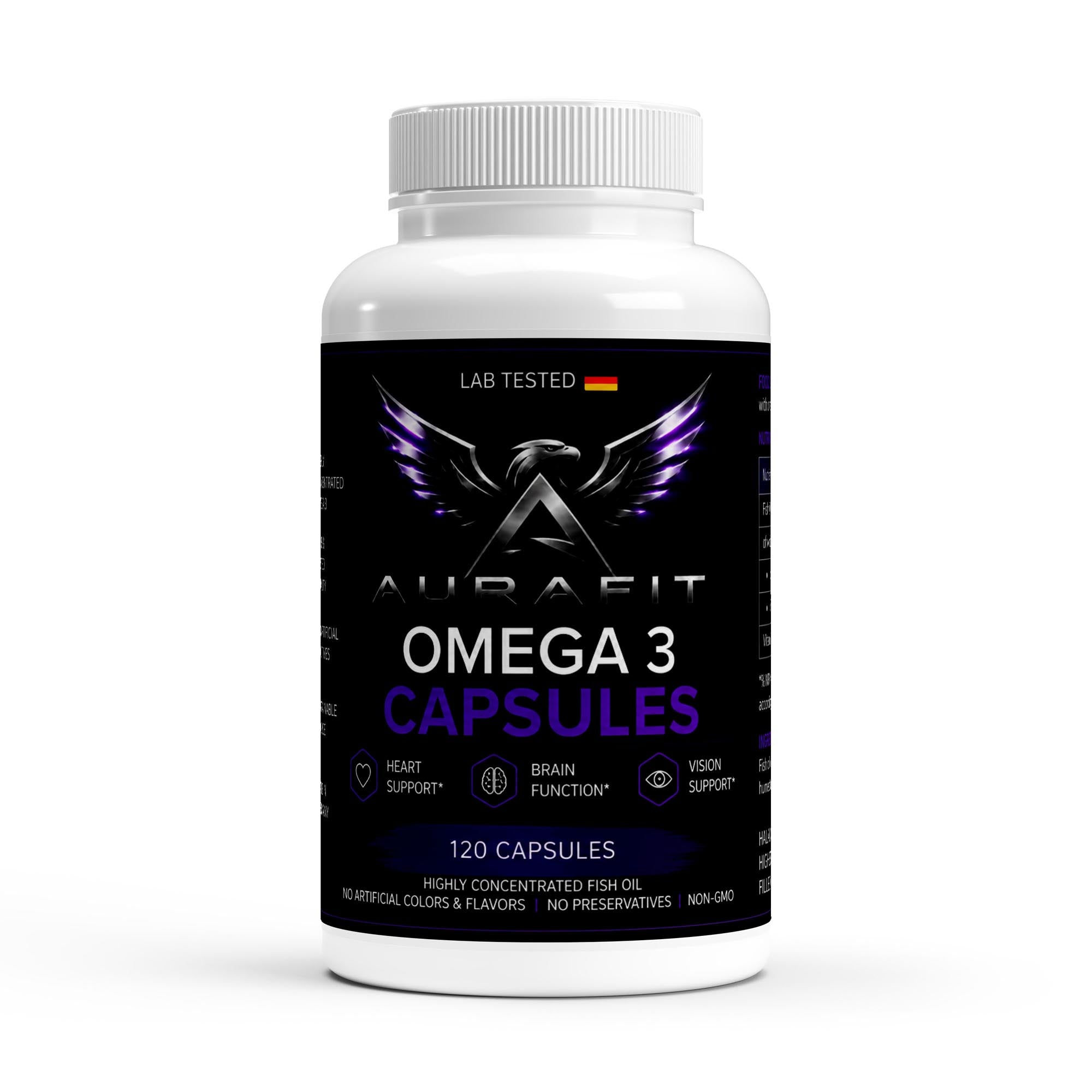 Omega 3 Triglyceride 18/12 (Halal Gelatin) - 120 Softgels