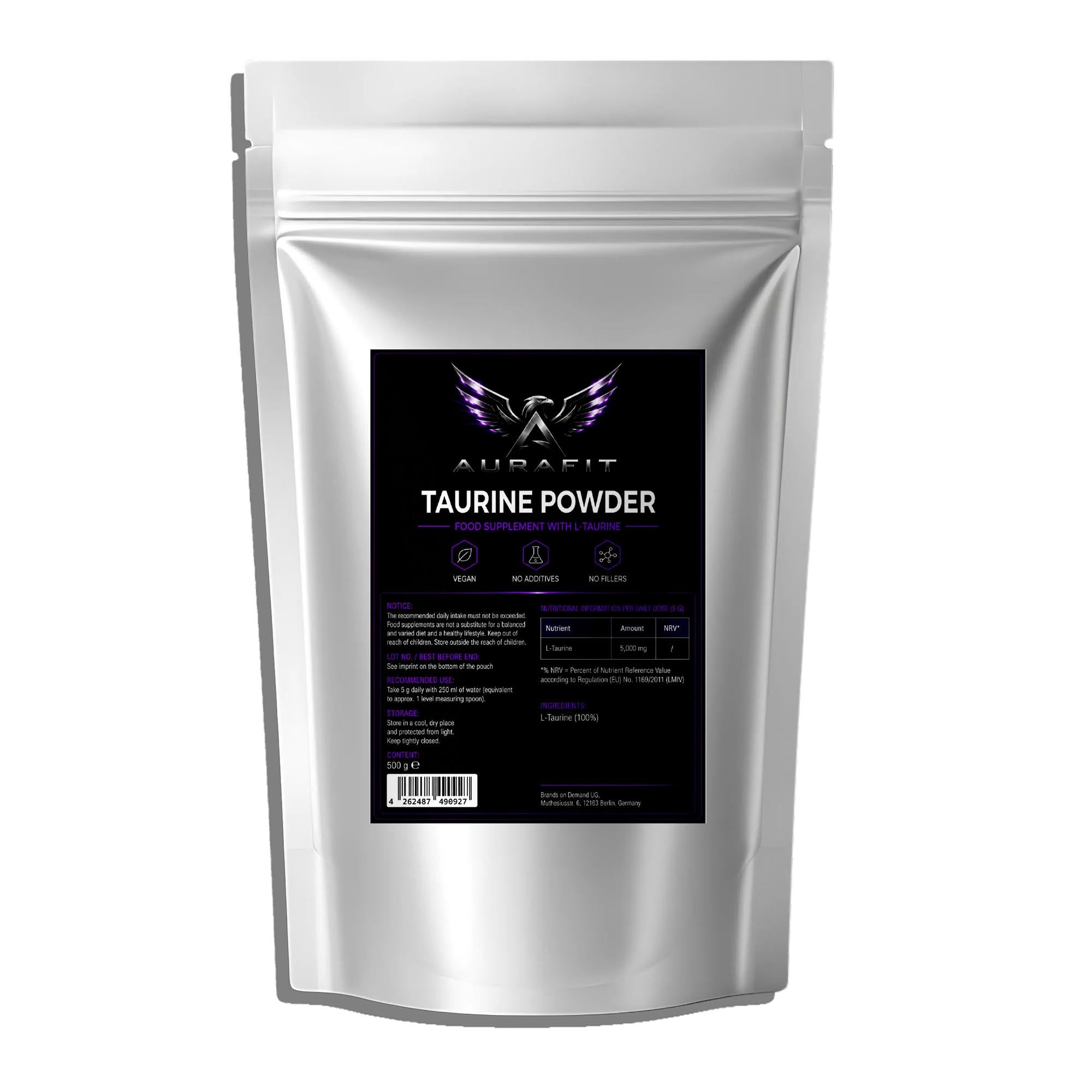 Taurine Powder - 500g Doypack