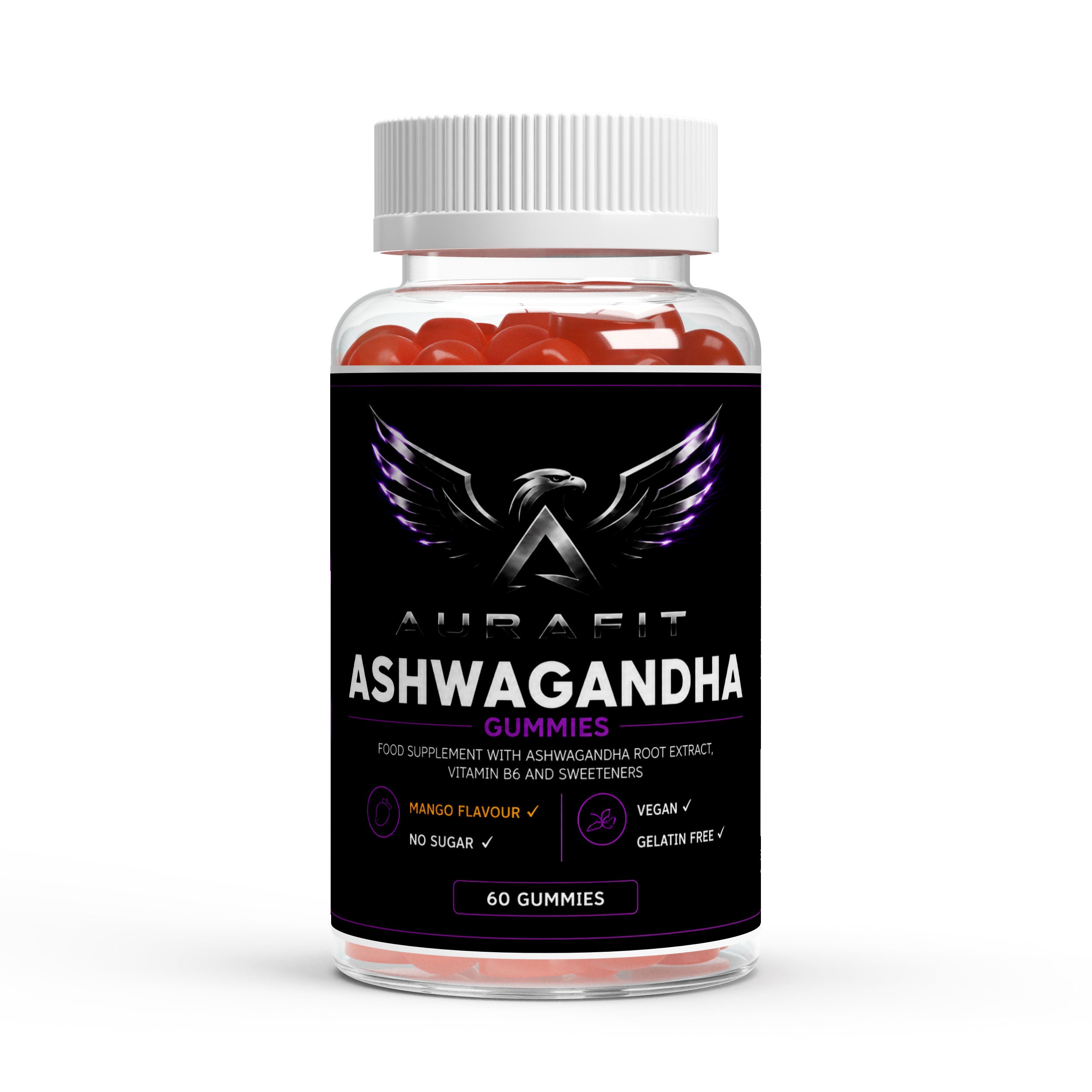 Ashwagandha + Vitamin B6 Gummies - 60 pcs.
