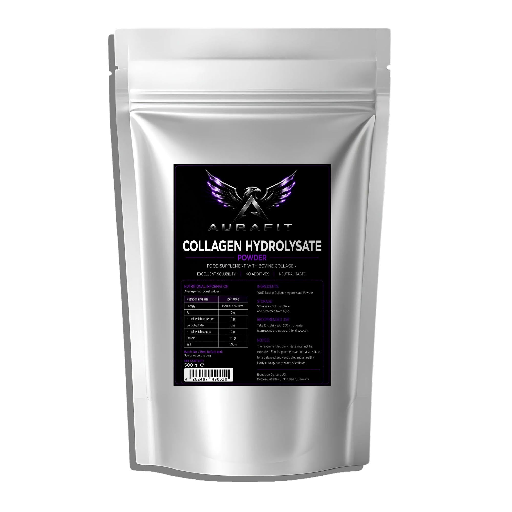 Collagen Hydrolysate Powder - 500g Doypack
