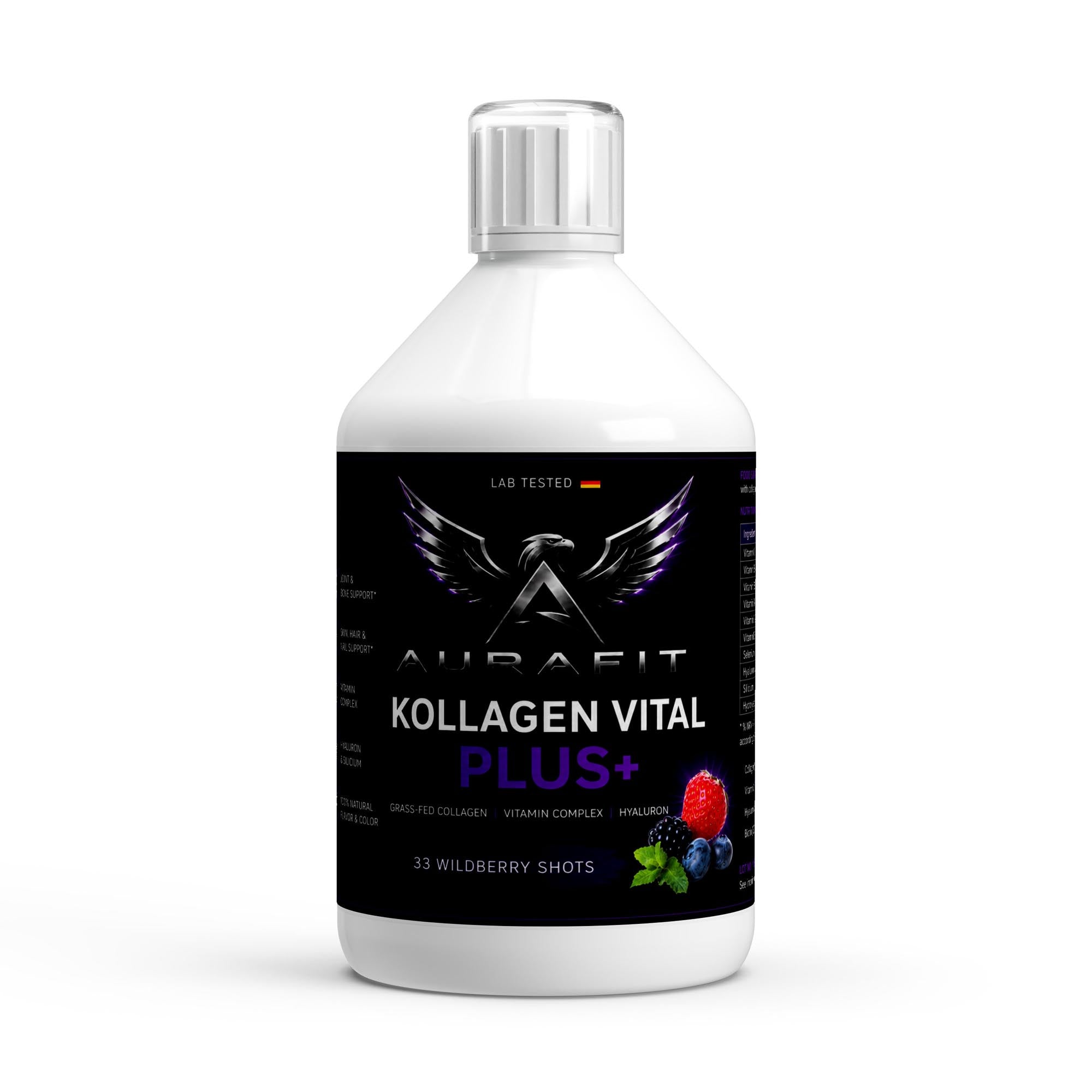Collagen Vital PLUS+ Shots (1500 DA) - Wild Berry - 500ml