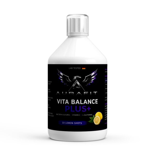 Vita Balance PLUS+ Bacterial Cultures - 33 vegan Lemon Shots - 500ml