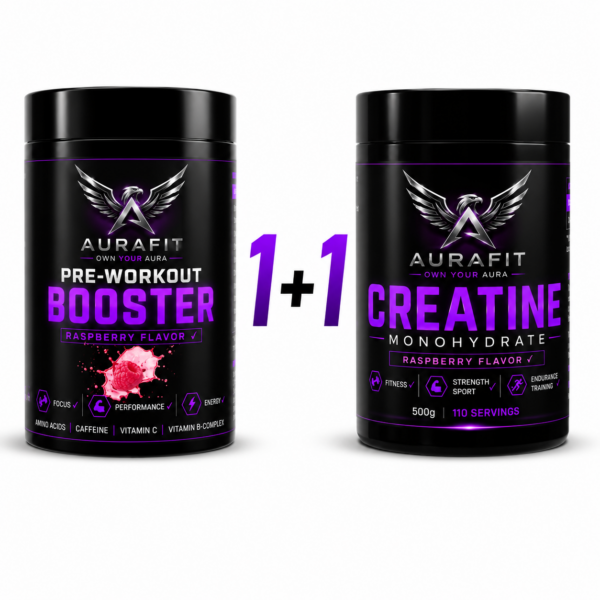 AuraFit Performance Stack (Pre-Workout + Creatine)